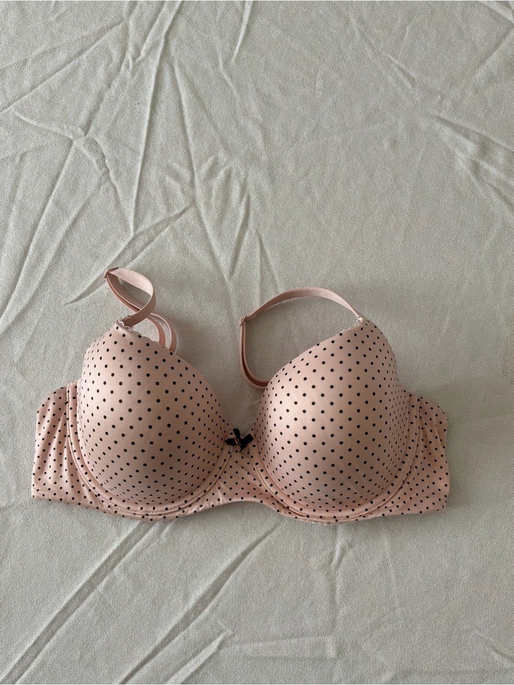 ******* Victoria's Secret Pink Polka Dot Padded Balconette Bra b4 *******